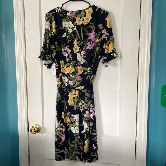 Roz & Ali Tropical Floral Dress 1X NWT - Picture 2 of 5